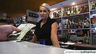 Beautiful Lenka Gets A Facial In A Pub In This European Amateur Porn Video.