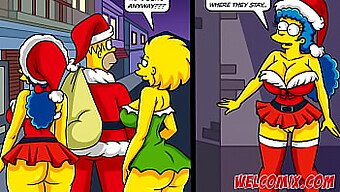 Una Festiva Sorpresa: El Regalo Navideño Poco Convencional De La Familia Simpson A Los Mendigos En Este Comic Erótico Animado