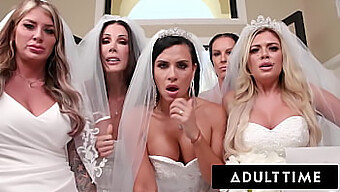 Milf Brides Dominate Wedding Planner In Wild Reverse Gangbang