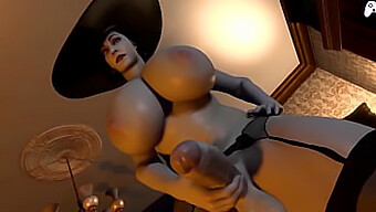 Geiles Futanari-Mädchen Gibt Lady Dimitrescu In 3d-Hentai-Video Orale Freude