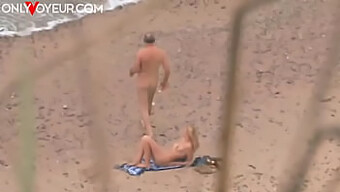 Mature Man And Teen Engage In Missionary Sex On Beach