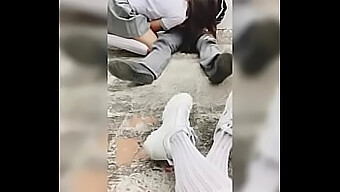 A Student Records Her Friend Giving Oral Sex To A Male Student And They Engage In Sexual Intercourse In This Homemade Video