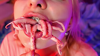 Asmr Experience With A Chewing Octopus In A Bizarre Video